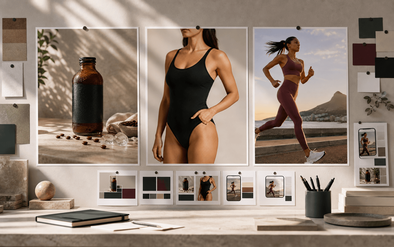 Multi-brand campaign wall