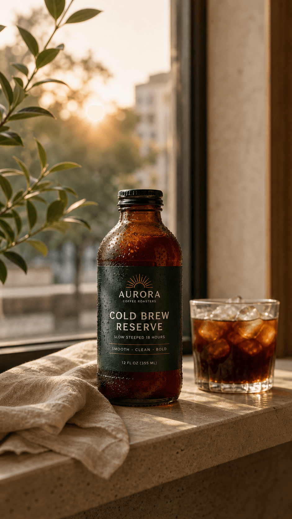 Aurora Cold Brew Reserve vertical Story creative