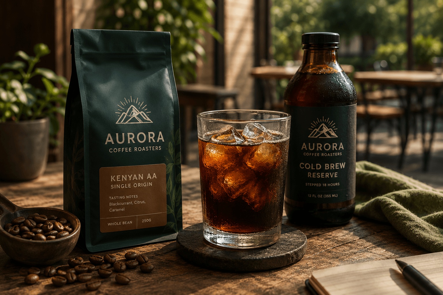 Aurora Coffee Roasters cold brew lifestyle campaign